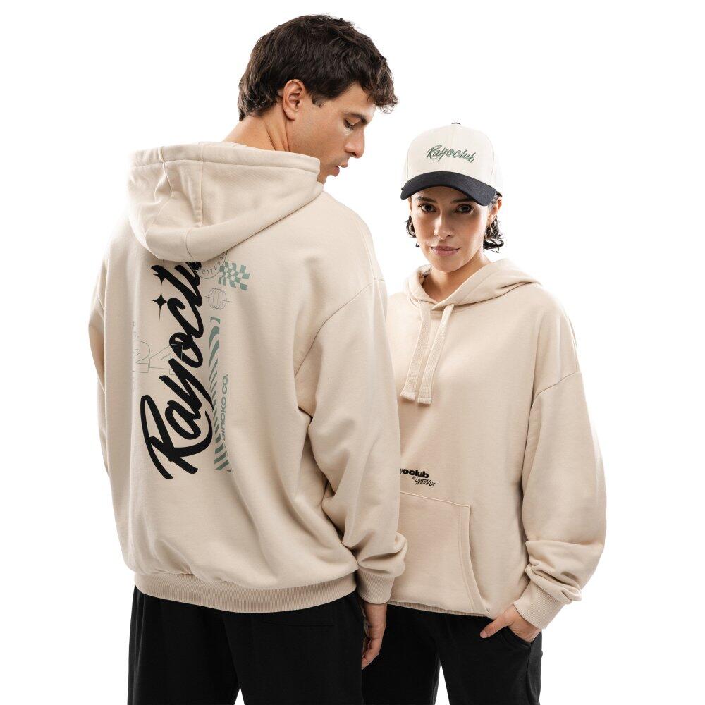SIROKO Men Lifestyle rayo club ’s cotton hoodie RC Squad Off-White White
