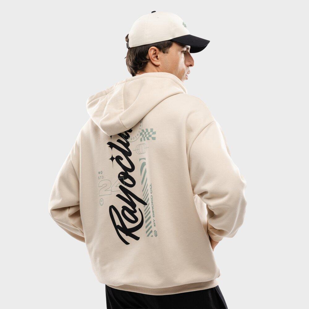 Sweat à capuche en coton homme Rayo Club Lifestyle RC Squad Off-White Blanc 6/7
