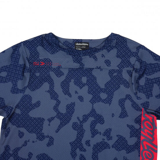Maglia a maniche corte Troy Lee Designs Skyline Youth Blue 3/5