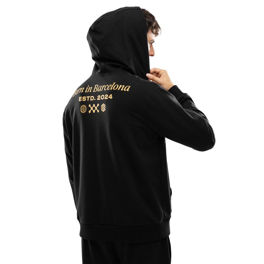 Sudadera capucha cremallera hombre Rayo Club lifestyle RC Split Black Negro 2/7