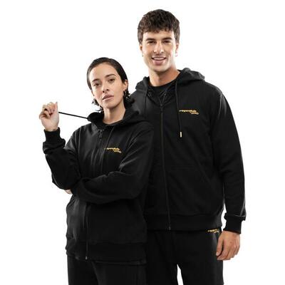 Heren lifestyle rayo club hoodie met rits rc split black zwart