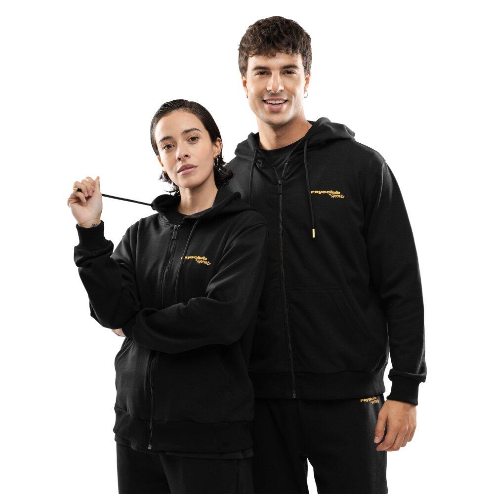 Siroko - Sweat À Capuche Zippé Homme Rayo Club Lifestyle Rc Split Black Noir - Sweat-shirt - Noir - Decathlon