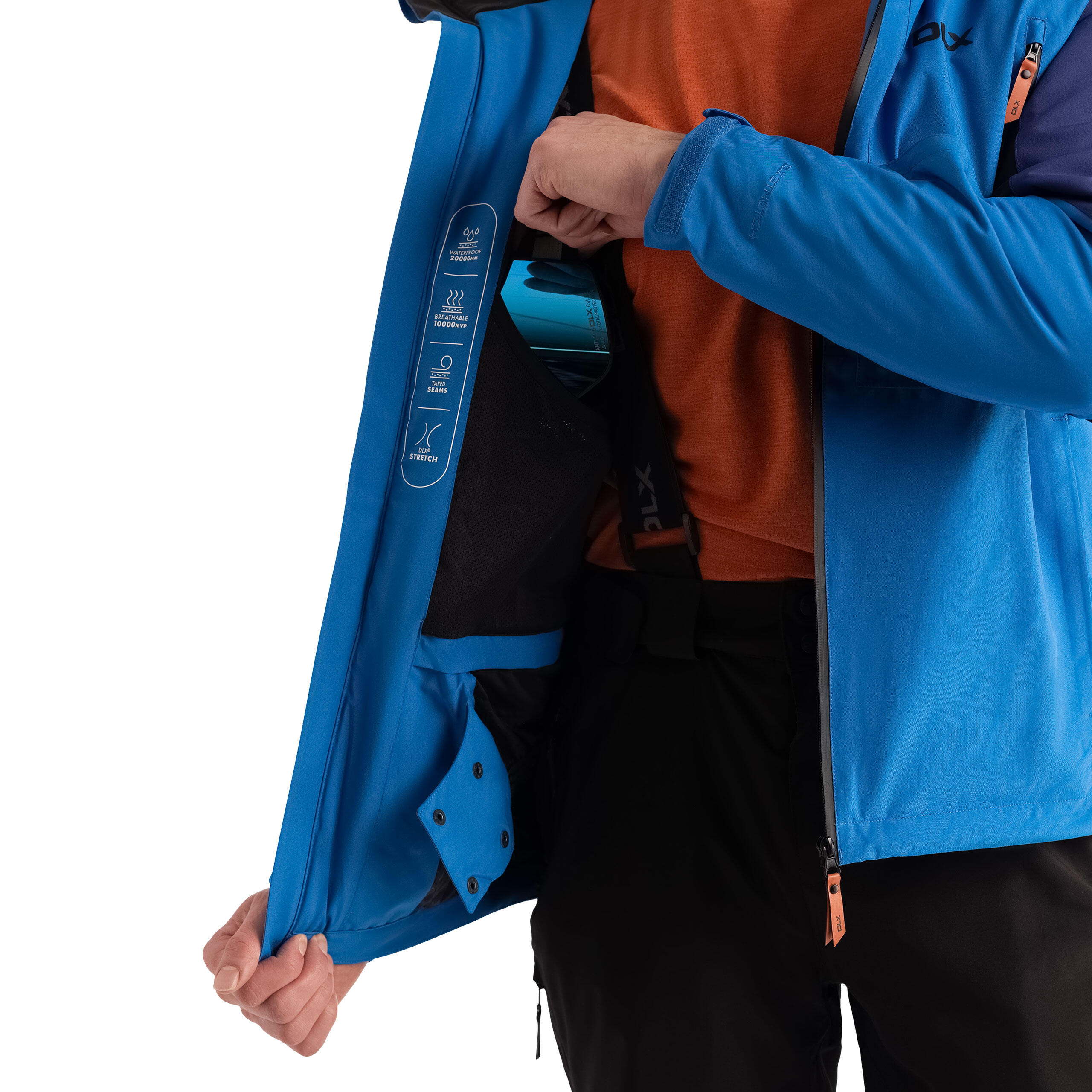 Dlx Michael - Veste de ski Dlx pour homme Bleu 5/5