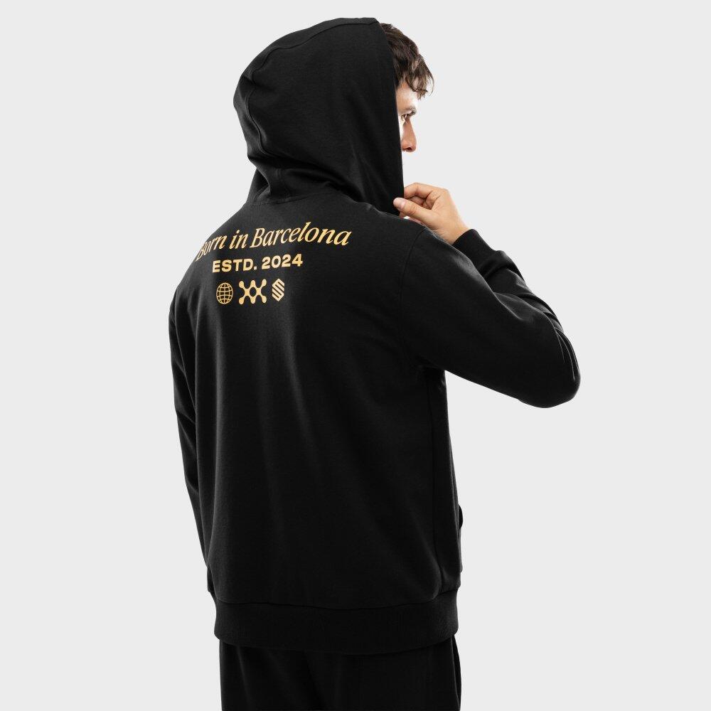 Sudadera capucha cremallera hombre Rayo Club lifestyle RC Split Black Negro 6/7