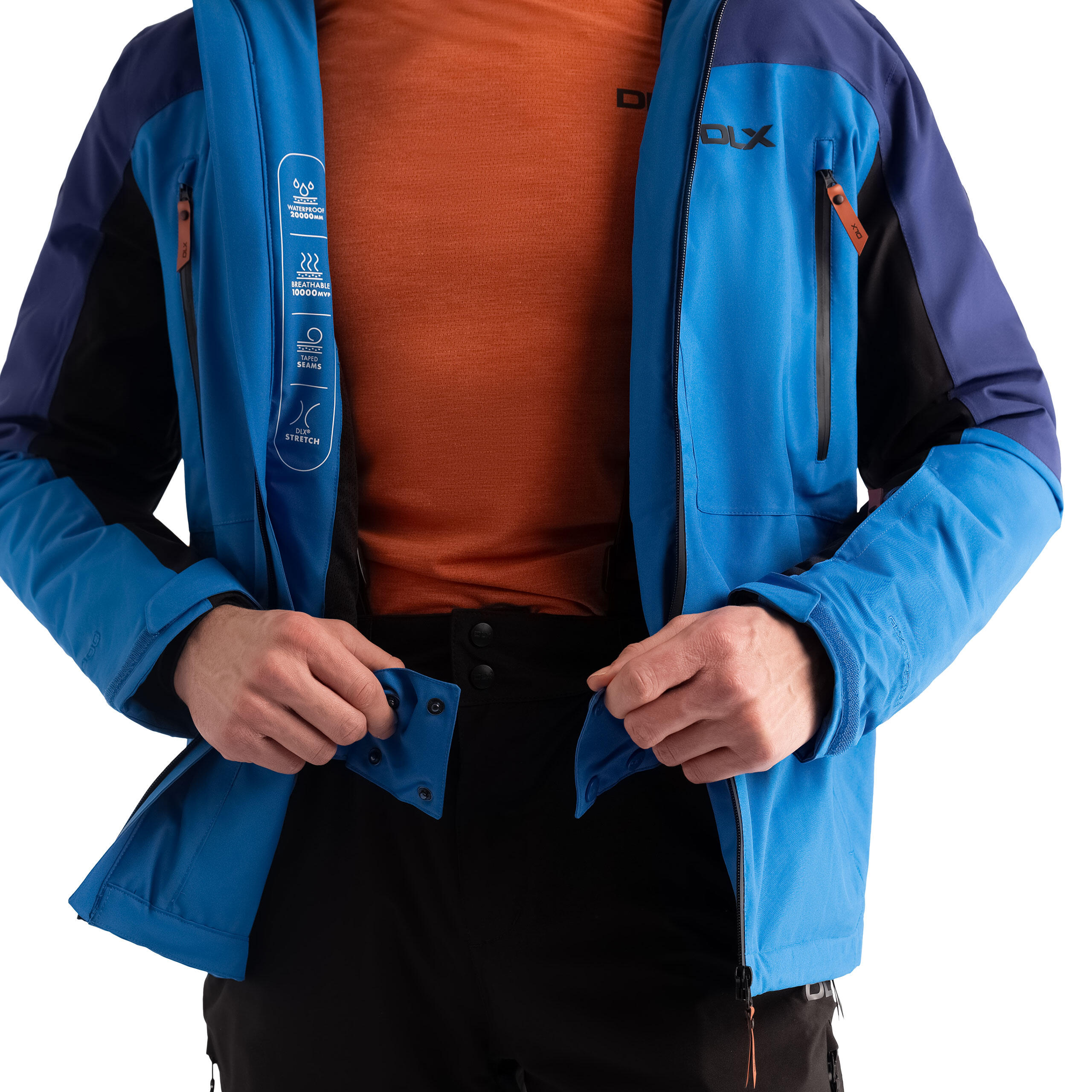 Dlx Michael - Veste de ski Dlx pour homme Bleu 4/5