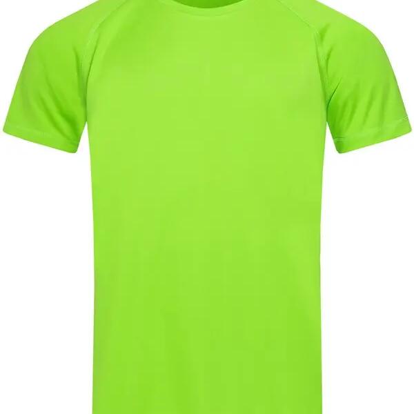 Stedman Unisex Active Raglan Mesh Crew Neck T-Shirt - Kiwi