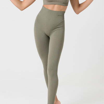Leggings donna vita alta push up senza cuciture allenamento e tempo libero Menta