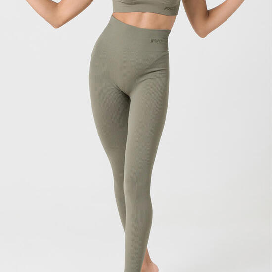 Leggings donna vita alta push up senza cuciture allenamento e tempo libero Rosso