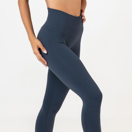 Leggings donna super push up senza cuciture allenamento e tempo libero Marrone
