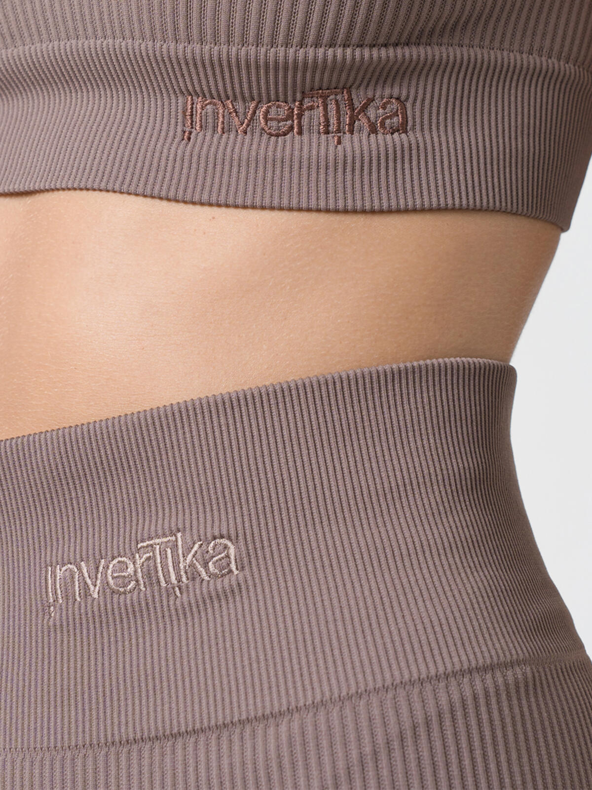 Leggings donna vita alta push up senza cuciture allenamento tempo libero Marrone 4/5