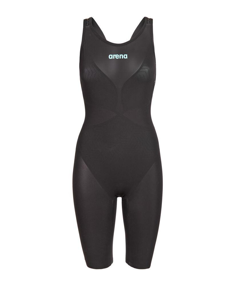 Combinaison Arena Powerskin Veloce Open Back - Noir/Turquoise - Taille UK 24 6/7