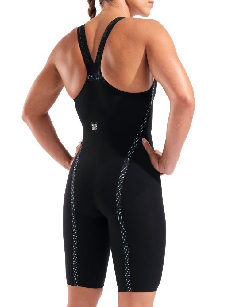 Traje Powerskin Veloce Closedback Arena - Negro/Turquesa - Talla 26 5/7