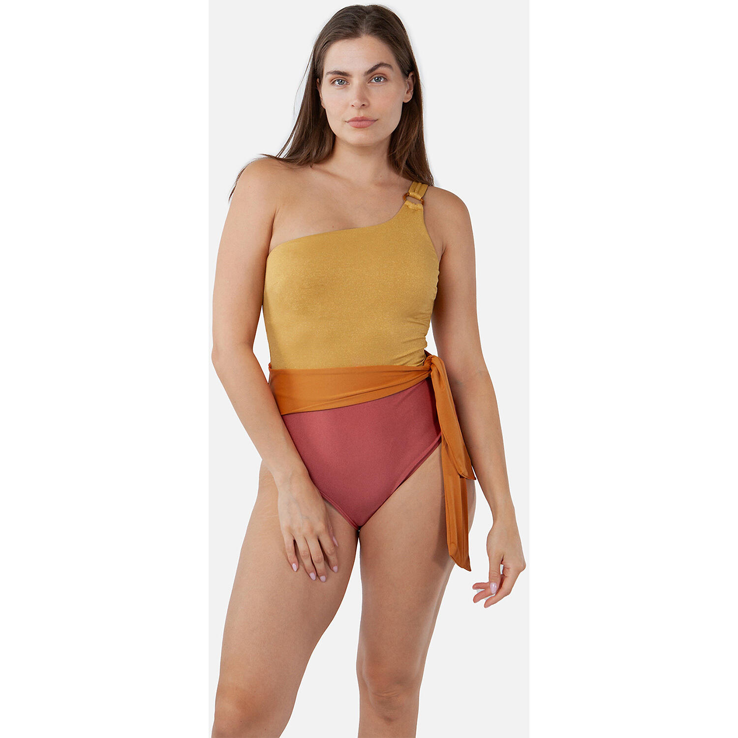 Damen Badeanzug W RIOOS PONE SHOULDER ONE PIECE 2/3