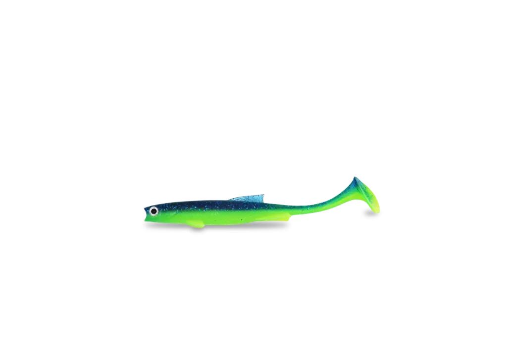 FISHINGGHOST Softbaits - FISHINGGHOST - Renky Shad Slim (Blue Lime, 12 cm)