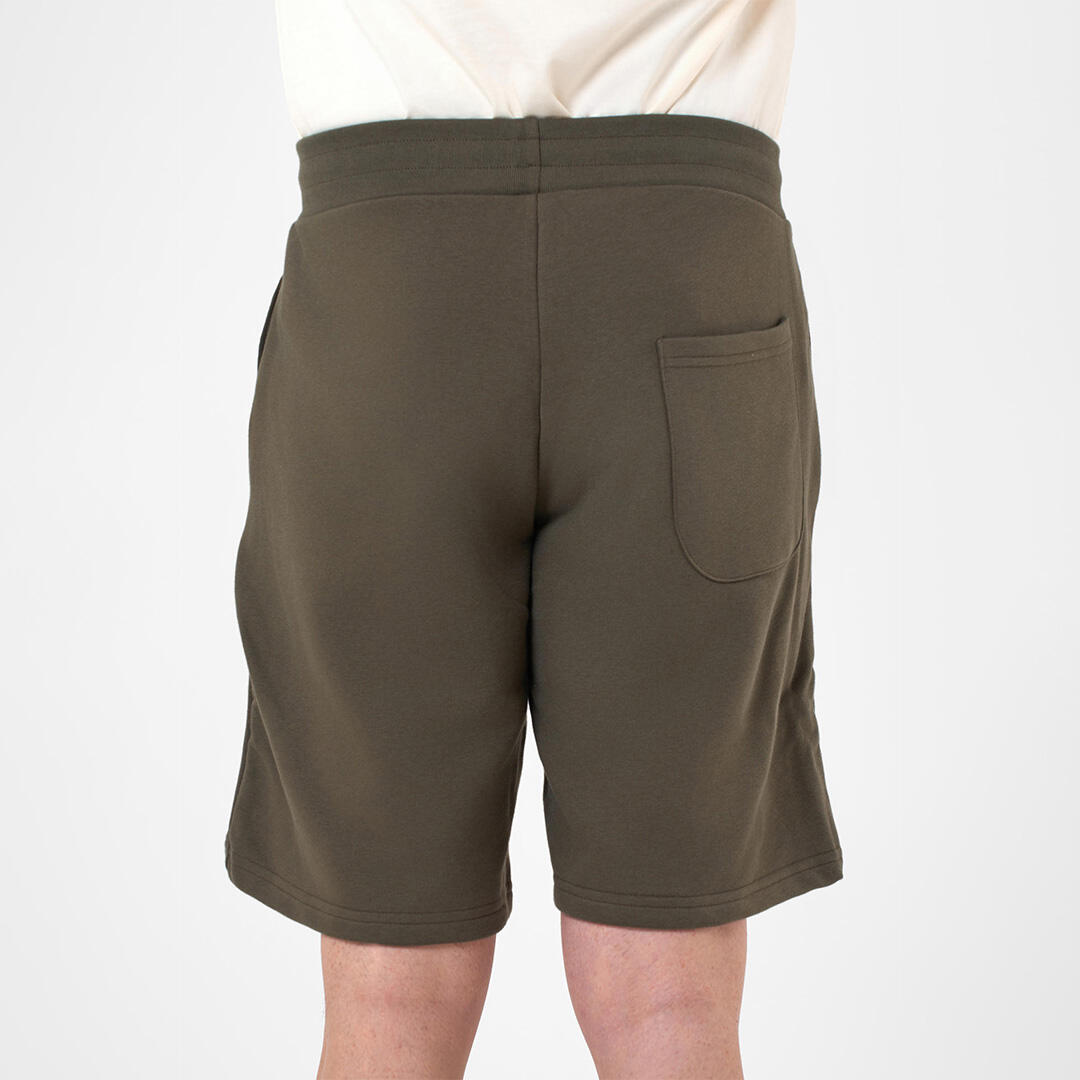 Shorts unisex oversize vita media elastico allenamento tempo libero Verde 3/6