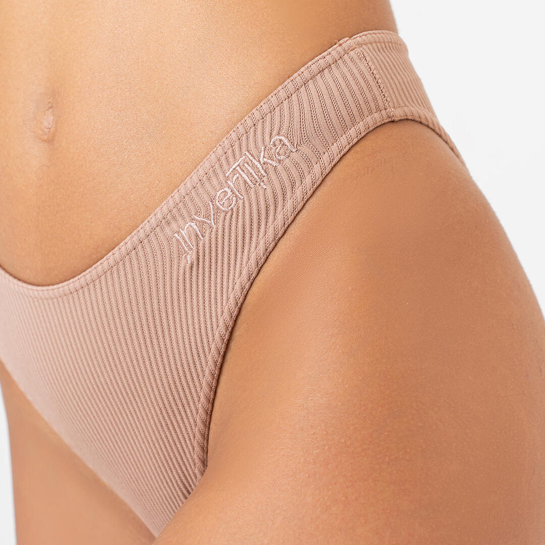 Slip donna sgambato V push up senza cuciture pole dance discipline aeree Nude 3/5