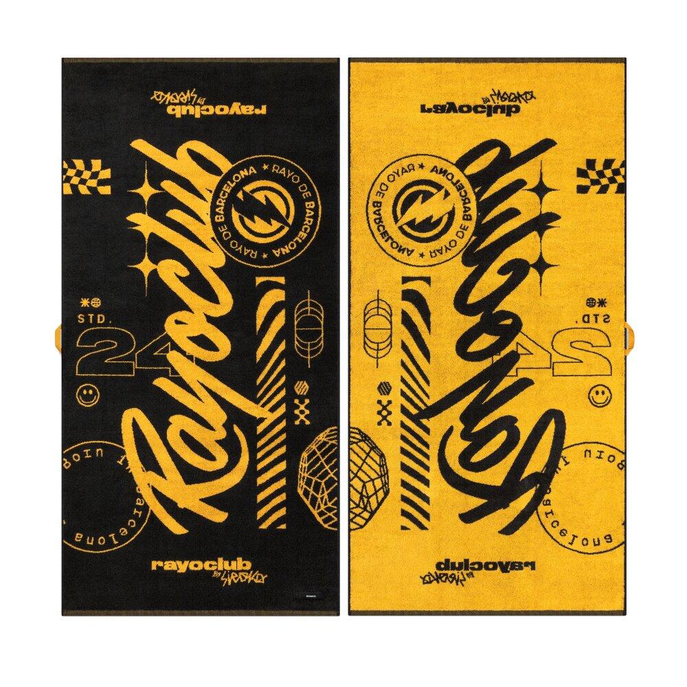 Heren en Dames Lifestyle Rayo Club katoenen handdoek RC Juke Black Vintage Zwart 2/6