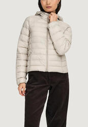 doudoune duvet ONLTAHIA LW QUILTED HOOD JKT NOOS OTW FEMME beige