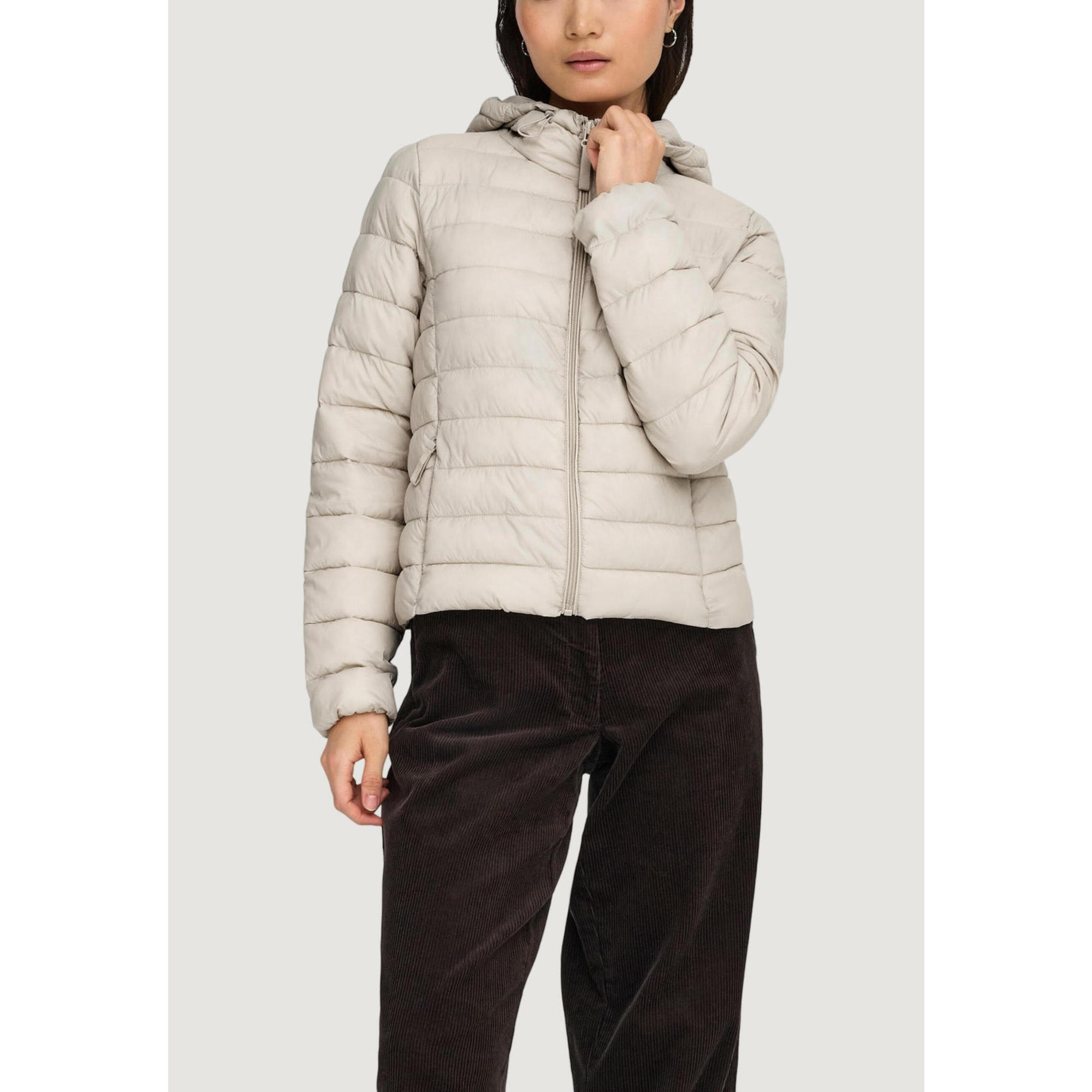 Only - Doudoune Duvet Onltahia Lw Quilted Hood Jkt Noos Otw Femme Beige - Doudoune Synthétique - Beige - Decathlon