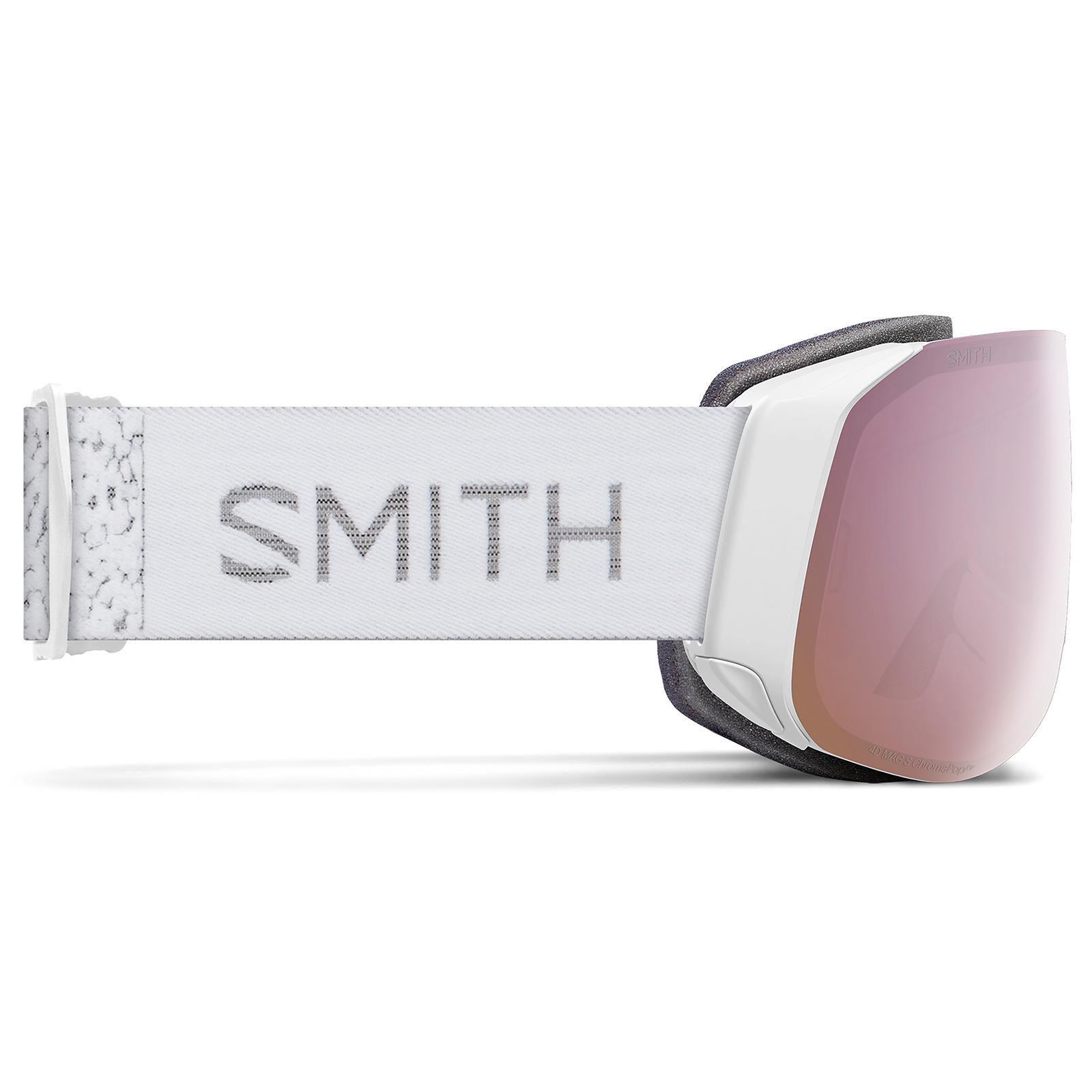 Masque de ski Smith 4D MAG S Blanc ChromaPop Everyday Rose Gold Mirror 4/5