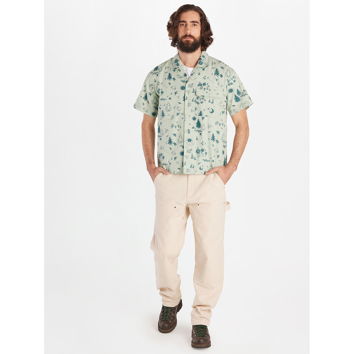 Herren Hemd M MUIR NOVELTY SS 3/5