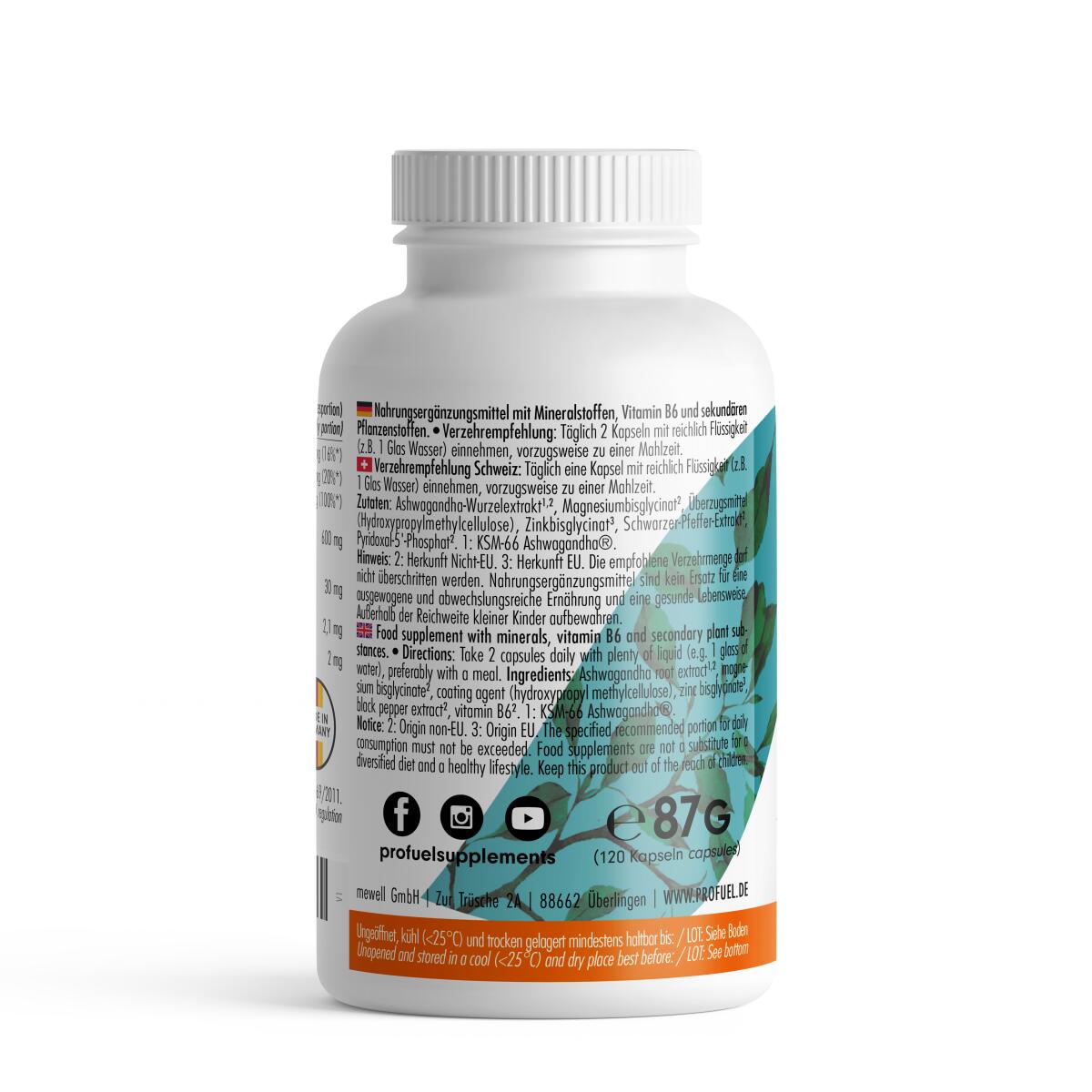 ProFuel Ashwagandha Komplex KSM-66 (120 Kapseln) 2/4