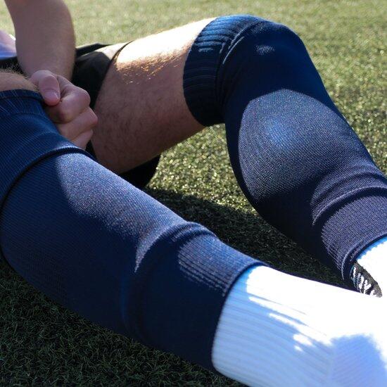 Voetbal Sleeves Sok - Donkerblauw 3/4