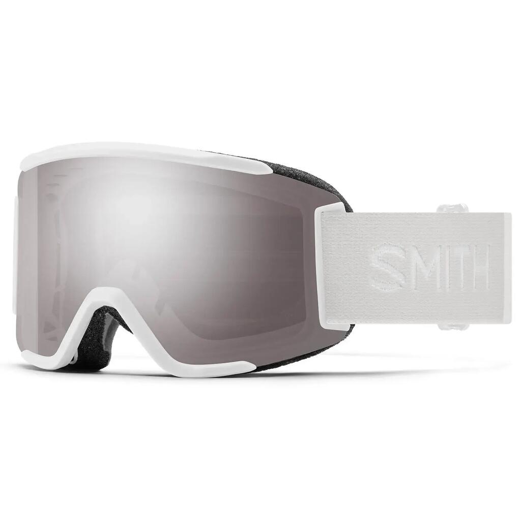 Smith White Squad S Ski Goggles - ChromaPop Sun Platinum Mirror - Unisex.