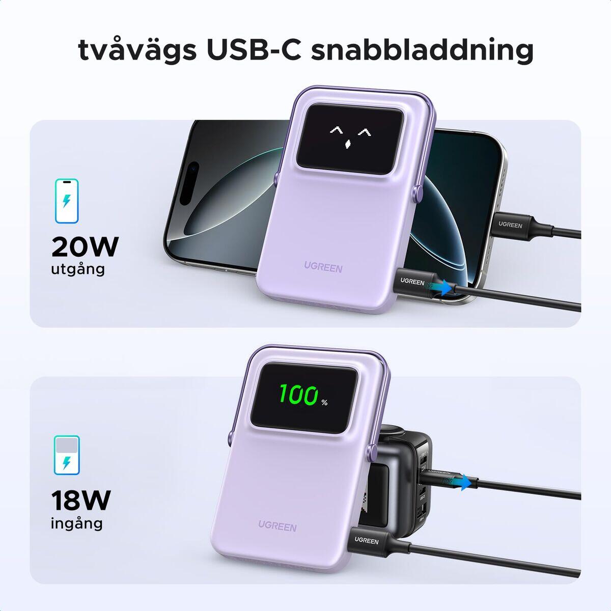 Powerbank UGREEN 35606 Porpora 4/5