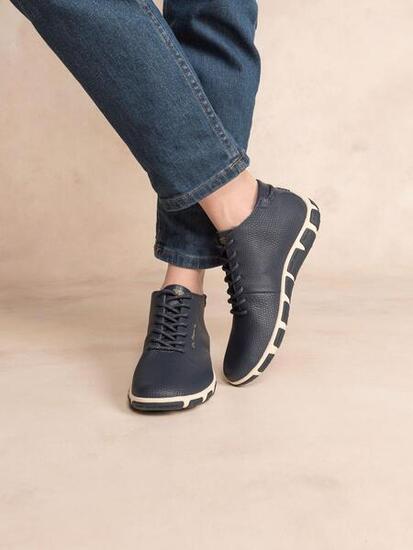 1973 JUHAYNA Python Baltic - Tennis hautes femme cuir denim blue