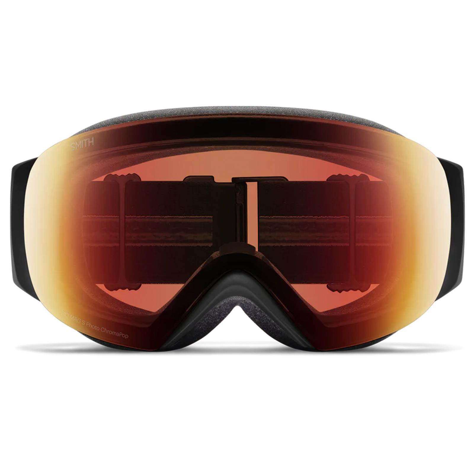 Smith Ski Goggles I/O Mag S 0JX4V Black ChromaPop Photochromic Red