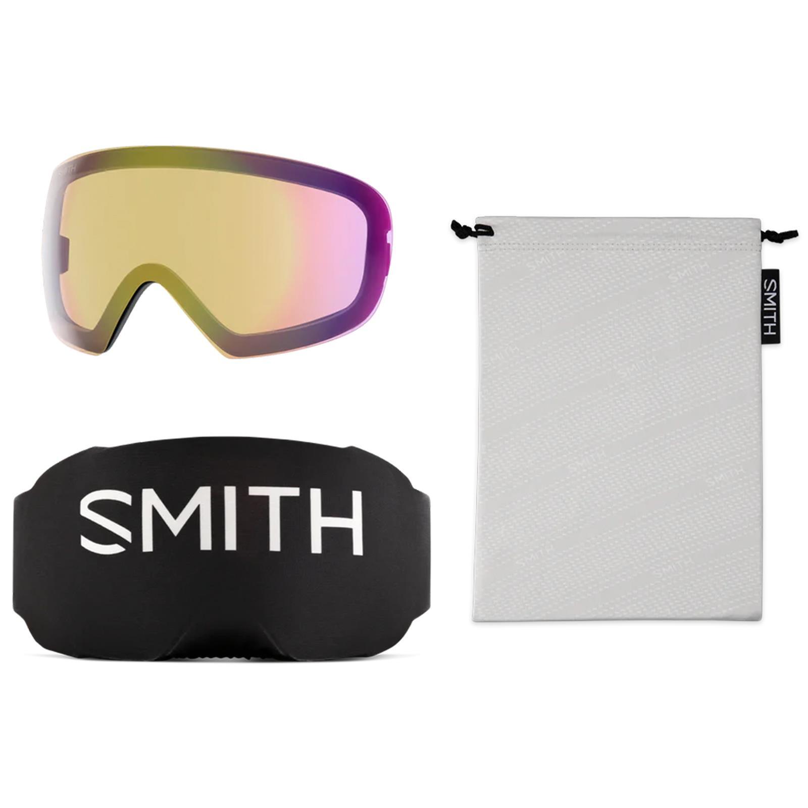 Smith Ski Goggles I/O Mag S 0JX4V Black ChromaPop Photochromic Red