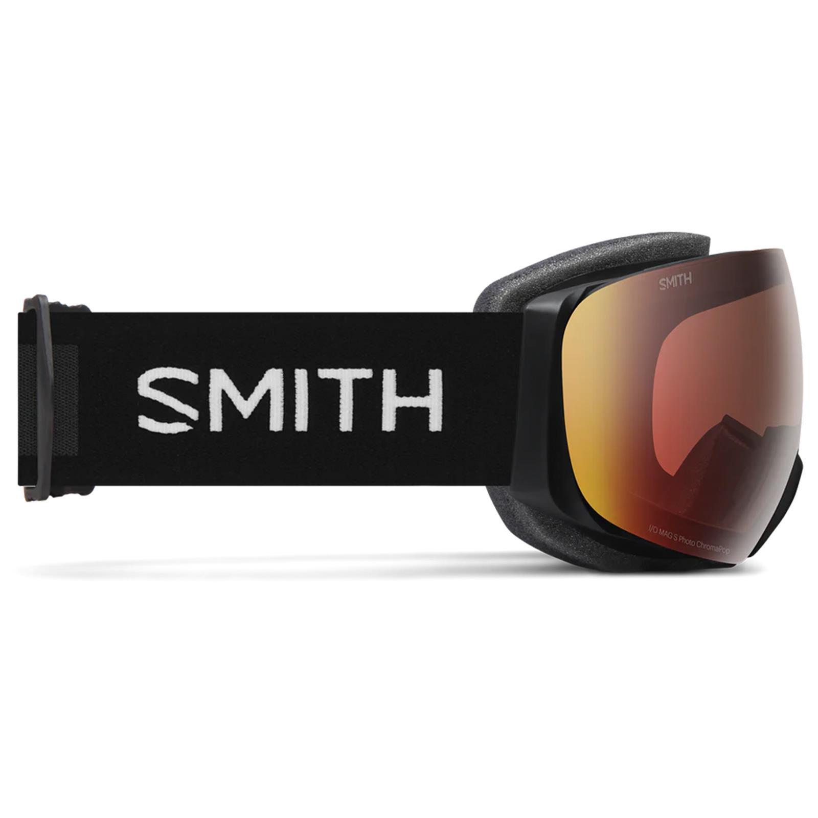 Smith Ski Goggles I/O Mag S 0JX4V Black ChromaPop Photochromic Red