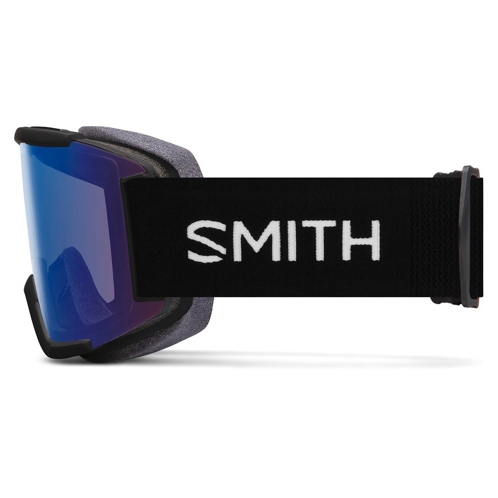 Smith Squad Ski Goggles — Black Frame with ChromaPop Storm Rose