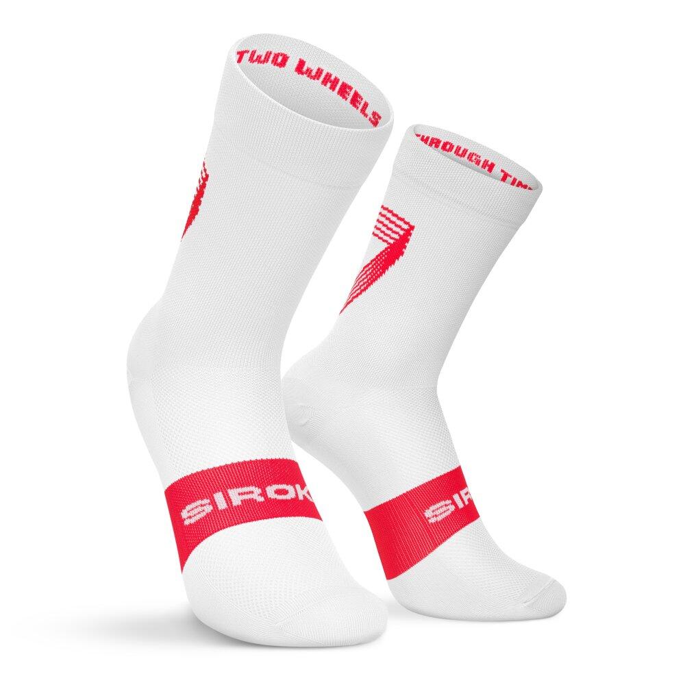 Siroko - Chaussettes Vélo Club Atlético Osasuna X Siroko Homme Et Femme Os S1 Valiente - Chaussettes - Blanc - Decathlon