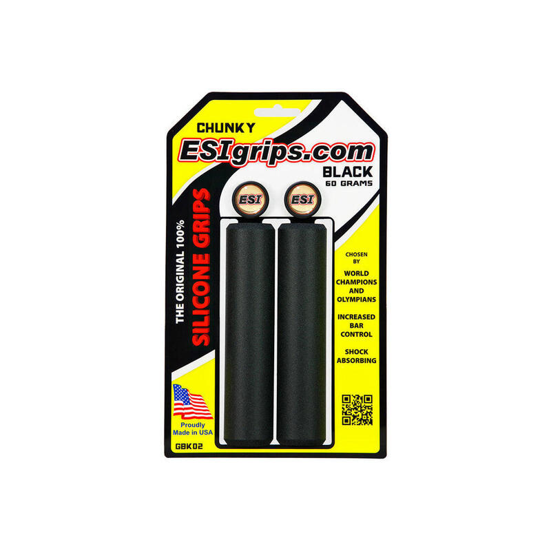 Mansoane ESI Grips Chunky 130 mm, silicon, albastru.