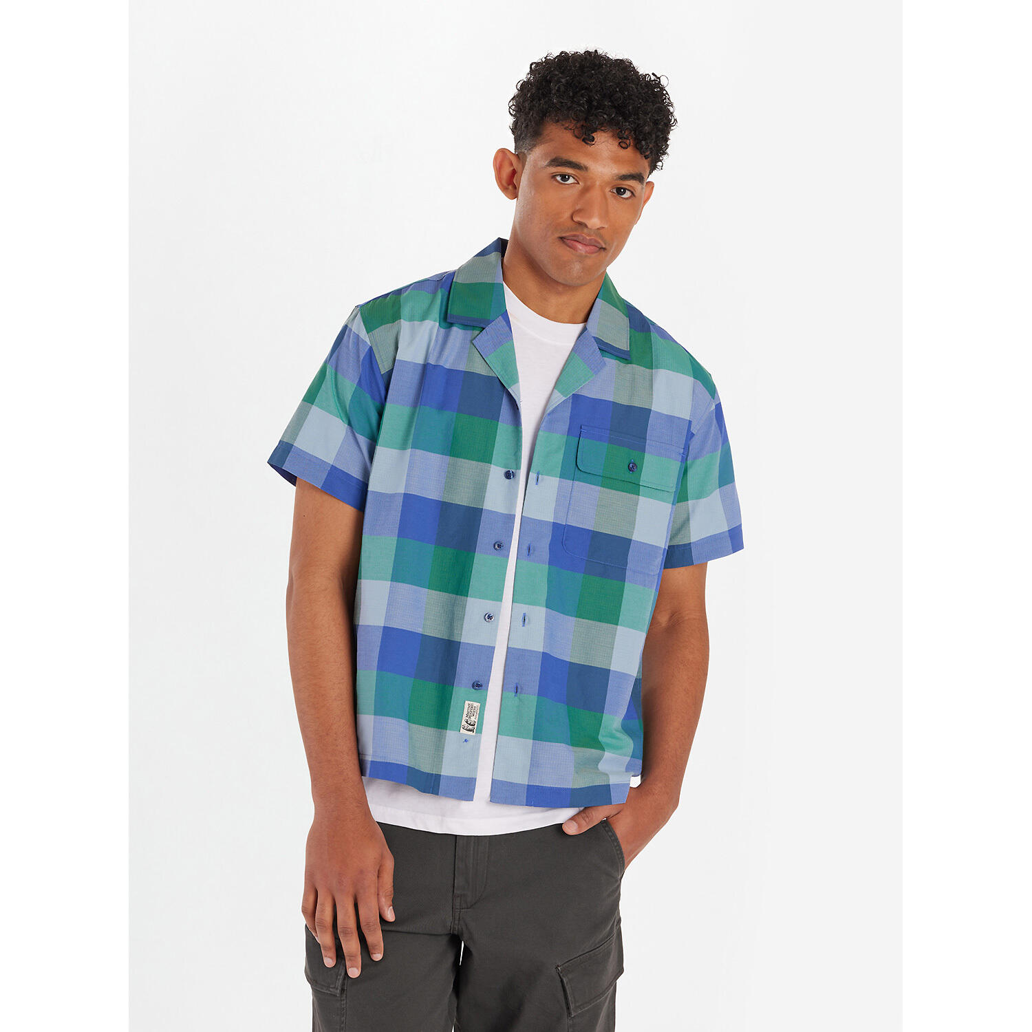 Herren Hemd M MUIR NOVELTY SS 3/5