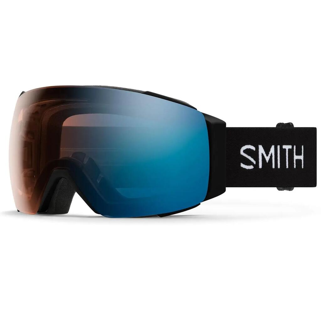 Smith Ski Goggles I/O Mag 0JX 4L Black ChromaPop Photochromic Blue Mirror & xtra