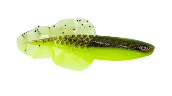 Leurre Souple - Chasebaits - Flacid Shad (Lime Tiger, 7.6 cm)