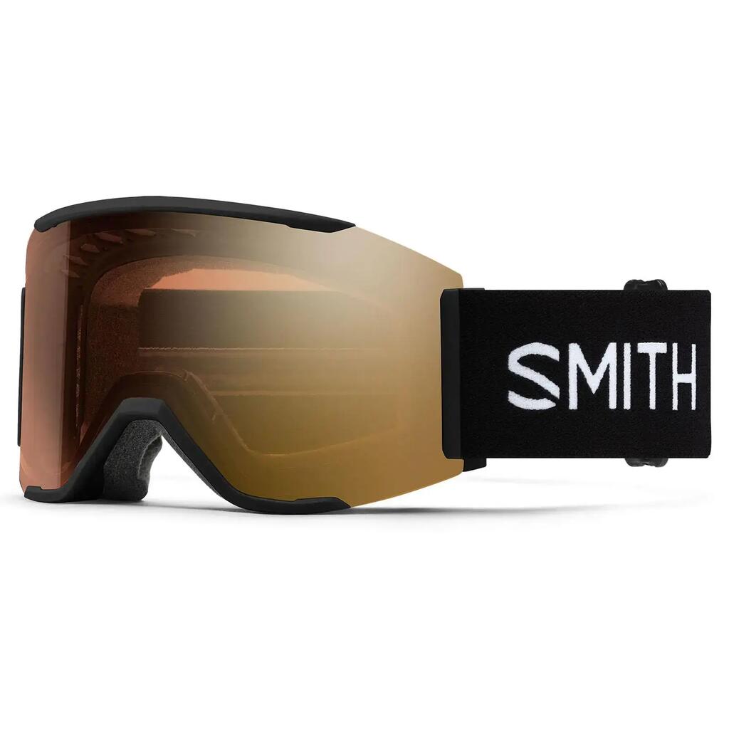 Smith Ski Goggles Squad Mag 0JX 4O Black ChromaPop Pro Photochromic Gold Mirror