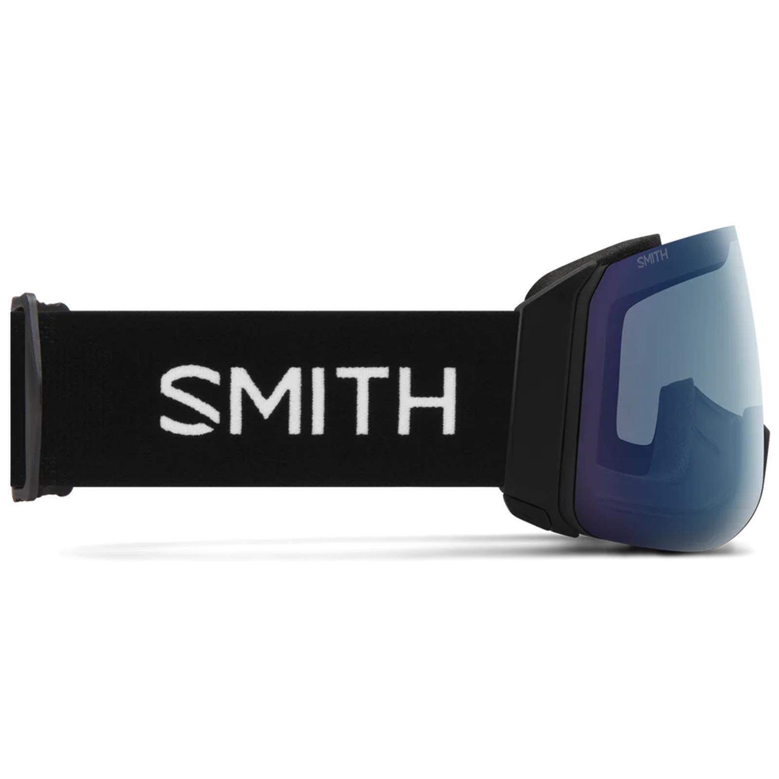 Smith Ski Goggles 4D Mag XL 0JX4B Black ChromaPop Everyday Blue Mirror xtra lens 4/6