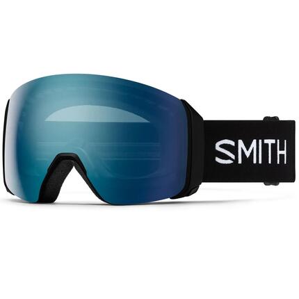 Masque Ski 4d Mag Xl Black Chromapop Everyday Blue Mirror Cat 2 + Cat 1 Homme