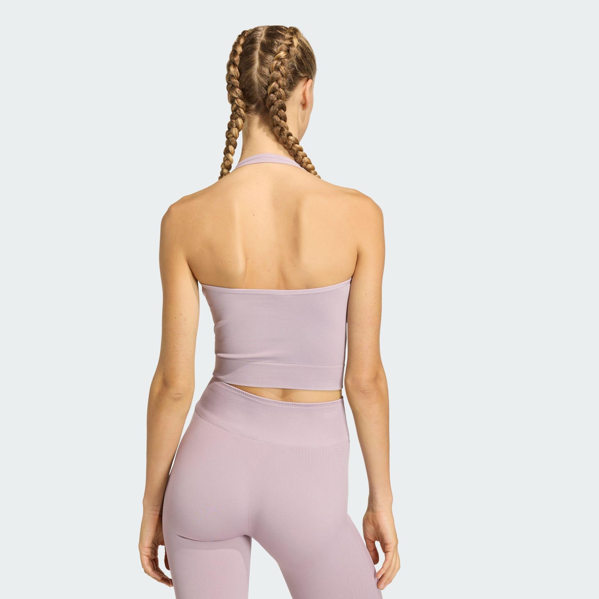 Workout Essentials Knit Halterneck T-Shirt 3/5