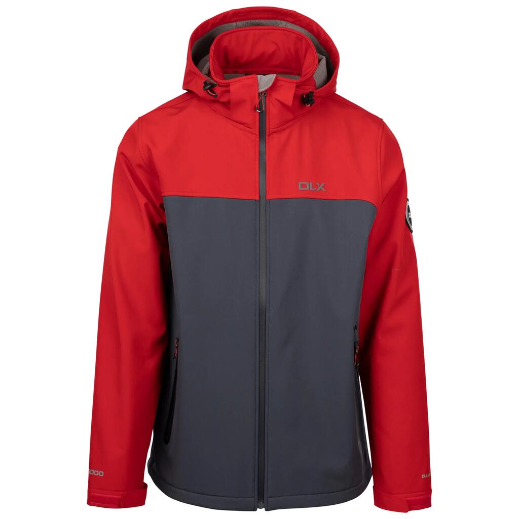 Men's Adjustable Zip-Off Hood Softshell Waterproof Windproof Jacket - Moyler