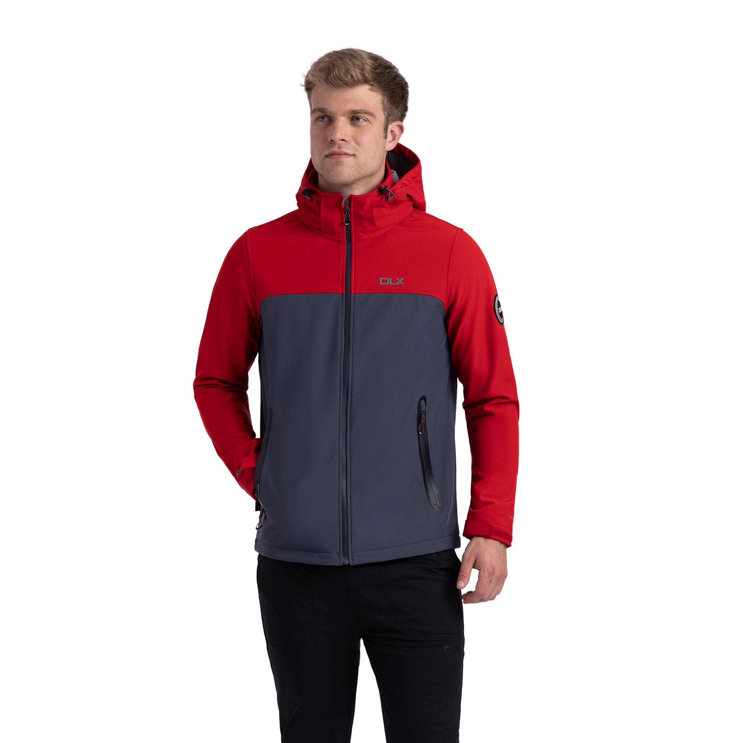 Dlx Moyler - Herren Dlx Softshell Jkt Rot 3/5