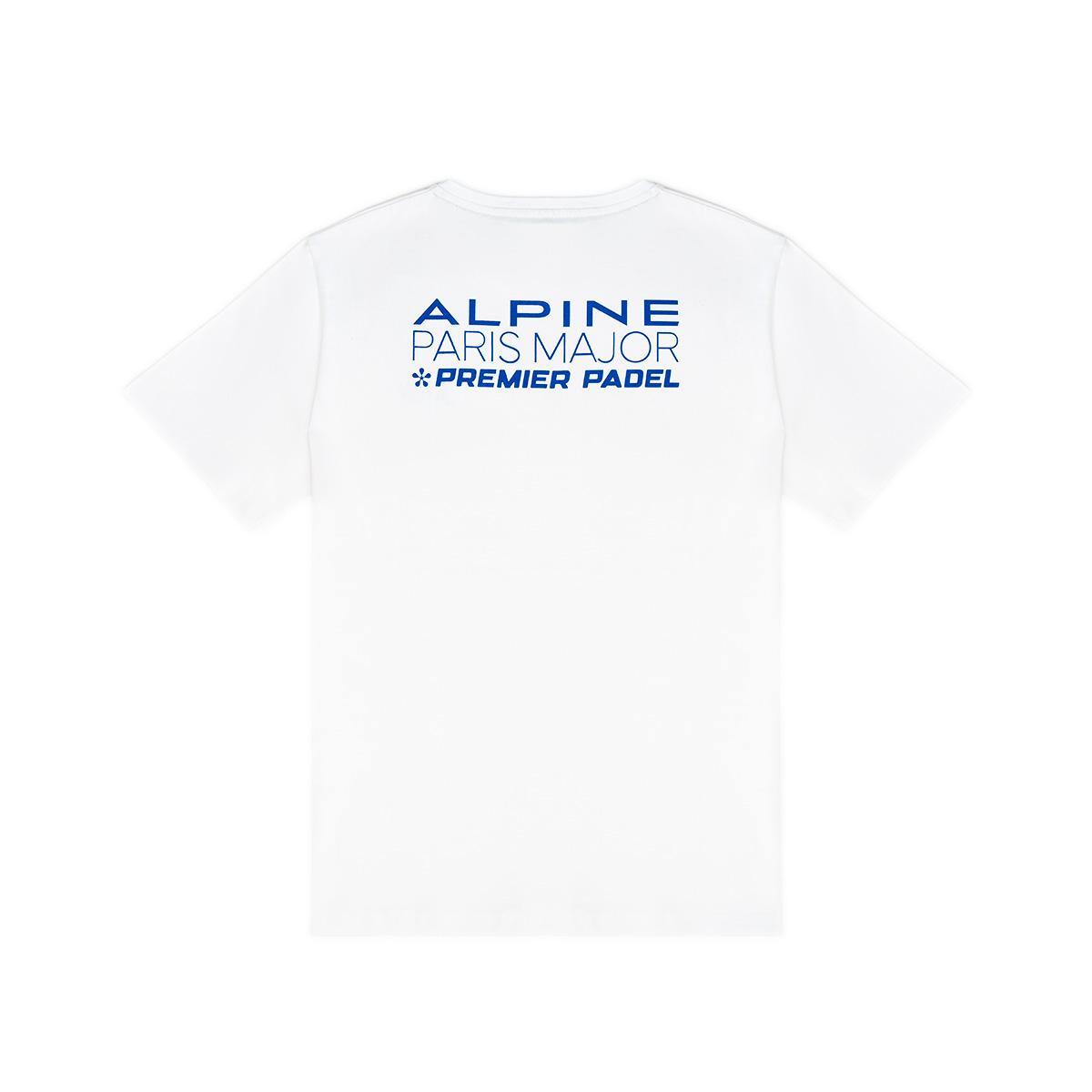 T-shirt Alpine Paris Major Premier Padel 2025 unisexe - Blanc 2/2