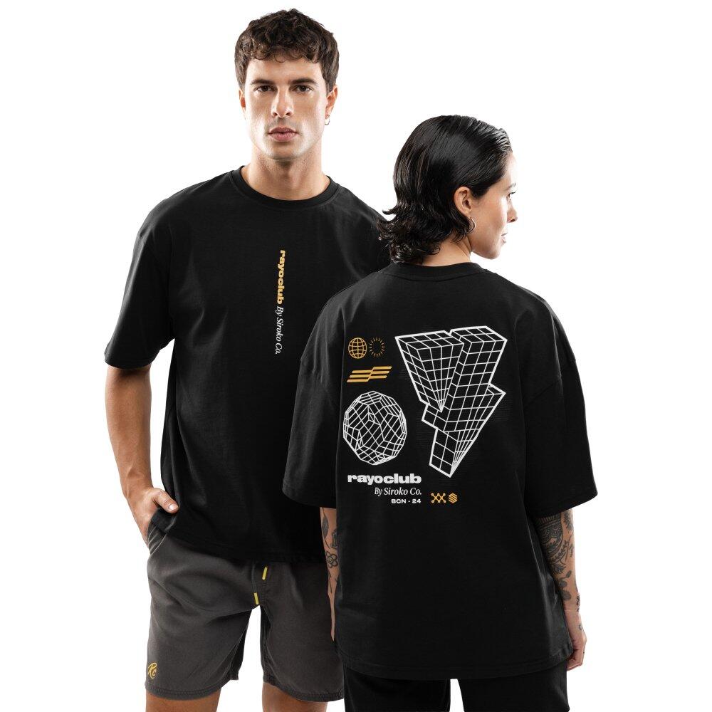 Men Lifestyle rayo club ’s oversized cotton t-shirt RC Tactic Graphic Black Bl