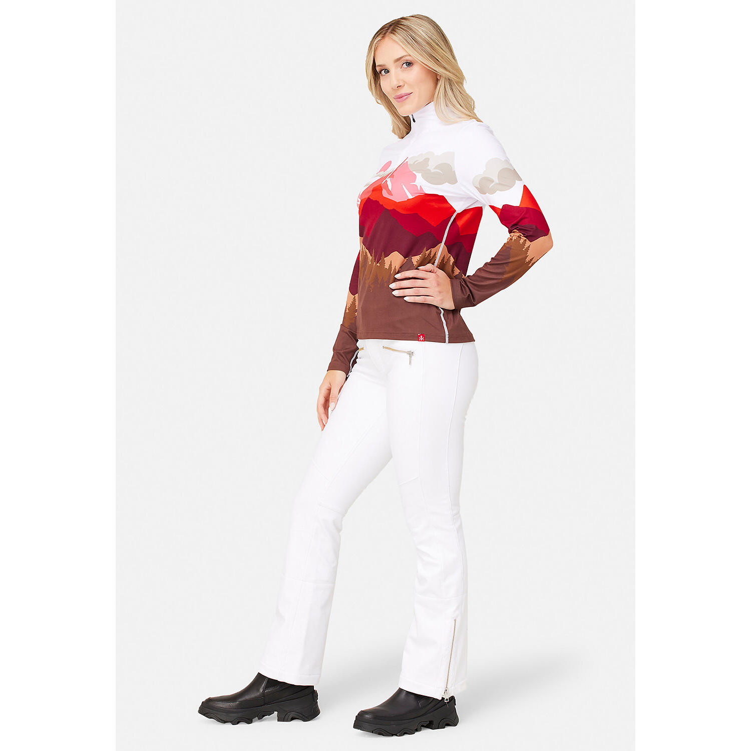 Damen Langarmshirt W WIND RIVER BASELAYER TOP 3/4