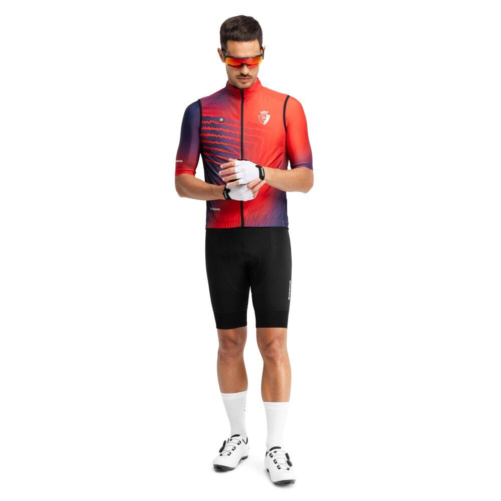 Gilet vélo coupe-vent homme Club Atlético Osasuna x Siroko OS V1 Valiente Red 3/6