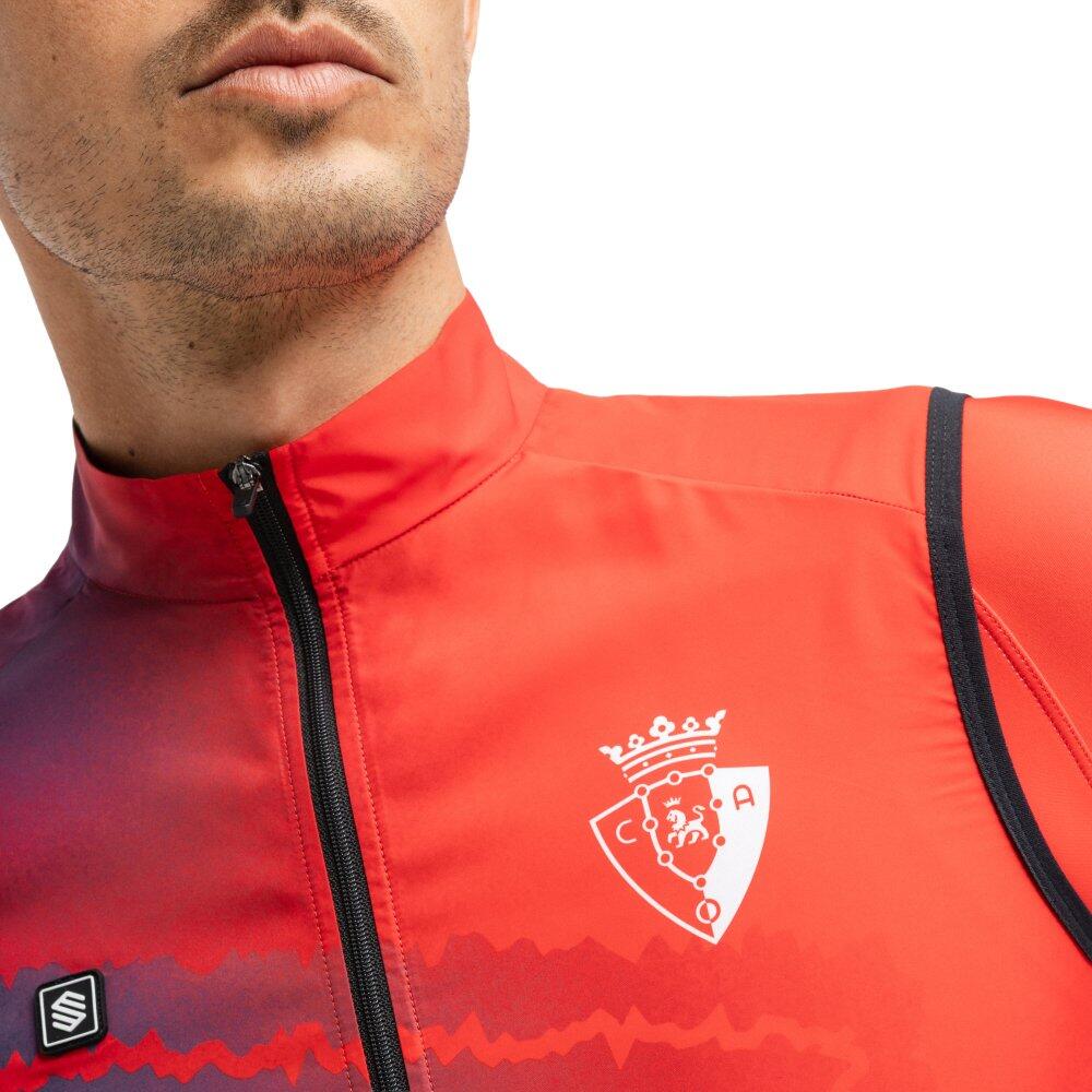 Gilet vélo coupe-vent homme Club Atlético Osasuna x Siroko OS V1 Valiente Red 4/6